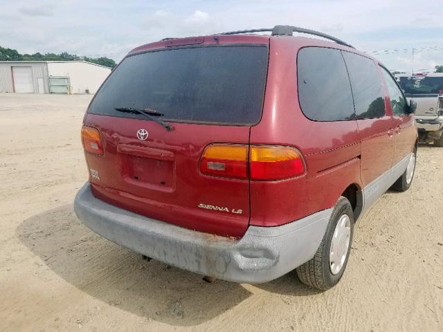 4T3ZF13C8YU174293 - 2000 TOYOTA SIENNA LE RED photo 4