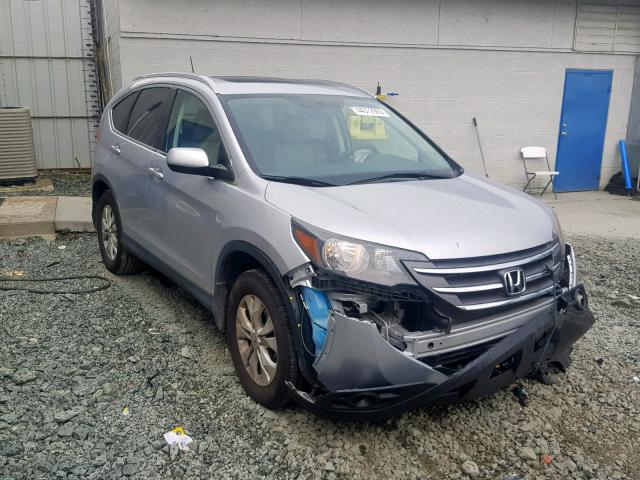 2HKRM4H76EH679027 - 2014 HONDA CR-V EXL SILVER photo 1