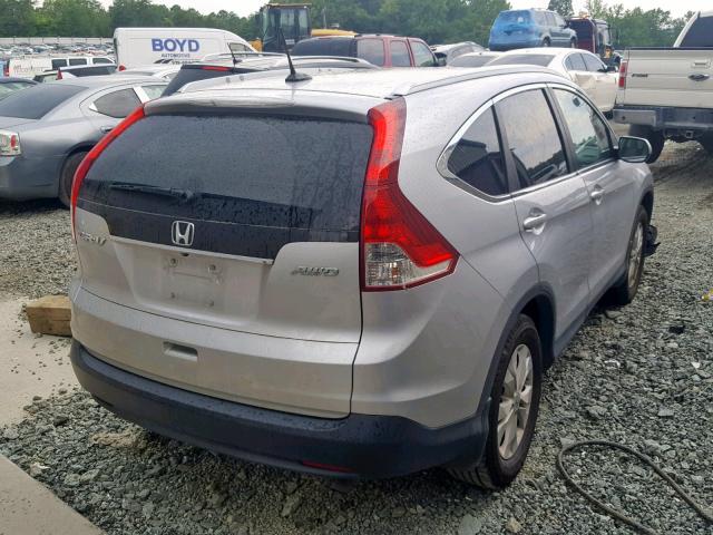 2HKRM4H76EH679027 - 2014 HONDA CR-V EXL SILVER photo 4