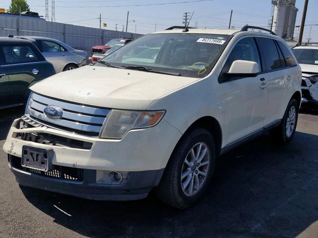 2FMDK38C77BA57148 - 2007 FORD EDGE SEL WHITE photo 2