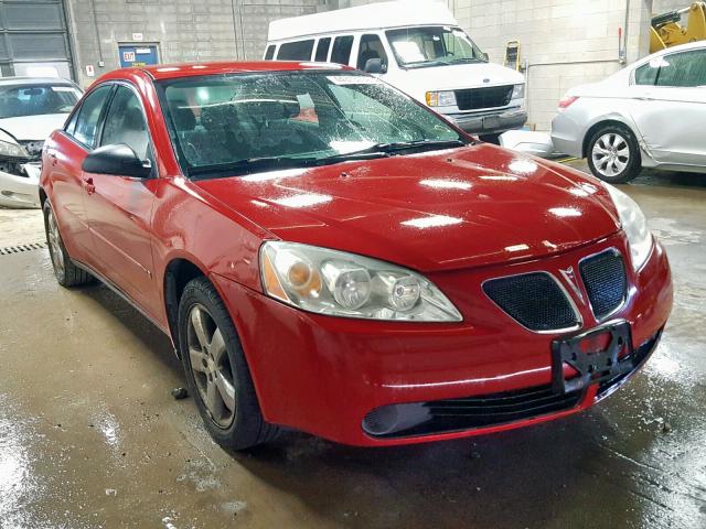 1G2ZF55B064274057 - 2006 PONTIAC G6 SE RED photo 1