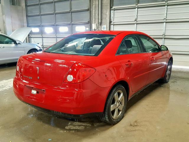 1G2ZF55B064274057 - 2006 PONTIAC G6 SE RED photo 4