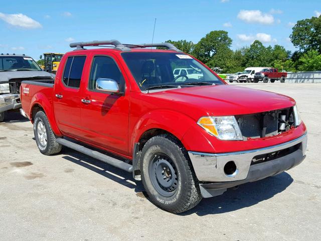 1N6AD07U97C443822 - 2007 NISSAN FRONTIER C RED photo 1