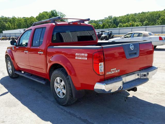 1N6AD07U97C443822 - 2007 NISSAN FRONTIER C RED photo 3