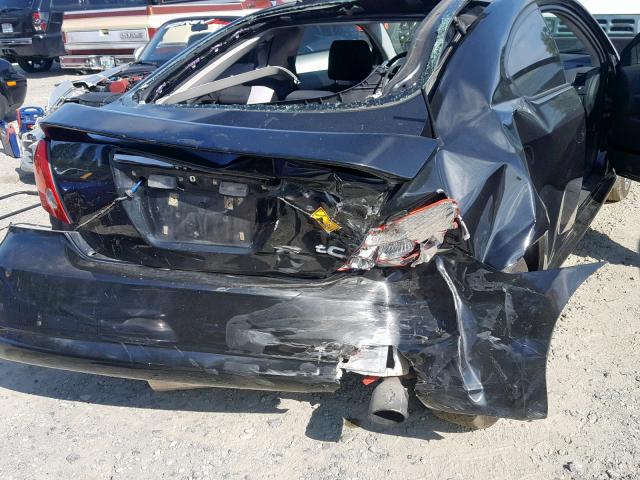 JTKDE177350005057 - 2005 TOYOTA SCION TC შავი ფოტო 9