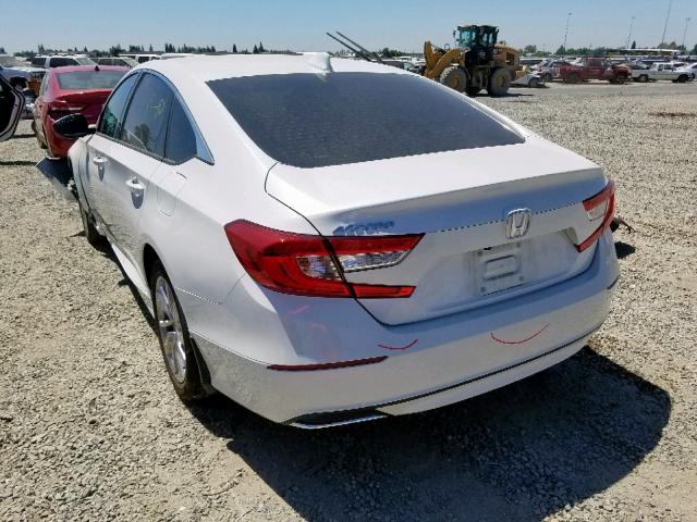 1HGCV1F10JA194790 - 2018 HONDA ACCORD LX WHITE photo 3