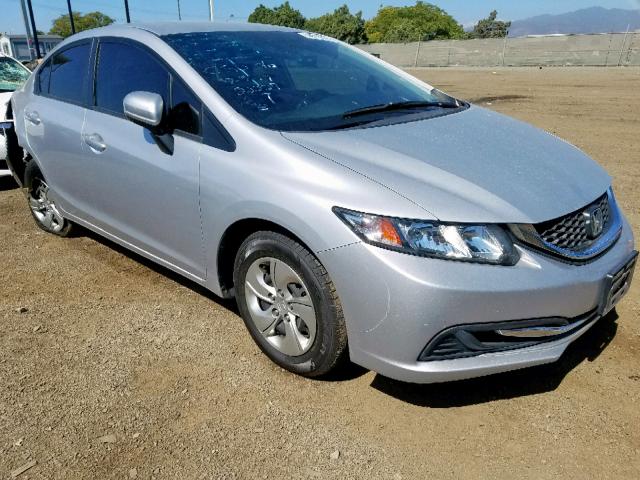 2HGFB2F51FH513427 - 2015 HONDA CIVIC LX SILVER photo 1