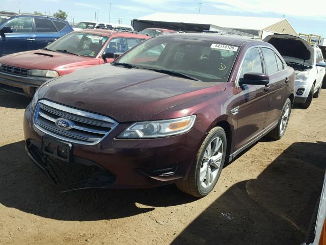 1FAHP2EW6BG163887 - 2011 FORD TAURUS SEL MAROON photo 2