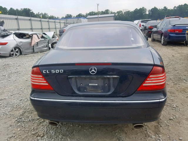 WDBPJ75J35A045567 - 2005 MERCEDES-BENZ CL 500 BLUE photo 9