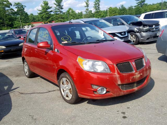 KL2TD66E19B638852 - 2009 PONTIAC G3 RED photo 1