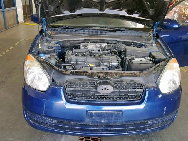 KMHCM3AC7BU194724 - 2011 HYUNDAI ACCENT GL BLUE photo 7