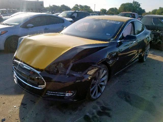 5YJSA1H11EFP36804 - 2014 TESLA MODEL S TWO TONE photo 2