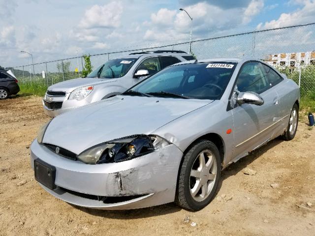 1ZWFT61L4X5683677 - 1999 MERCURY COUGAR V6 SILVER photo 2