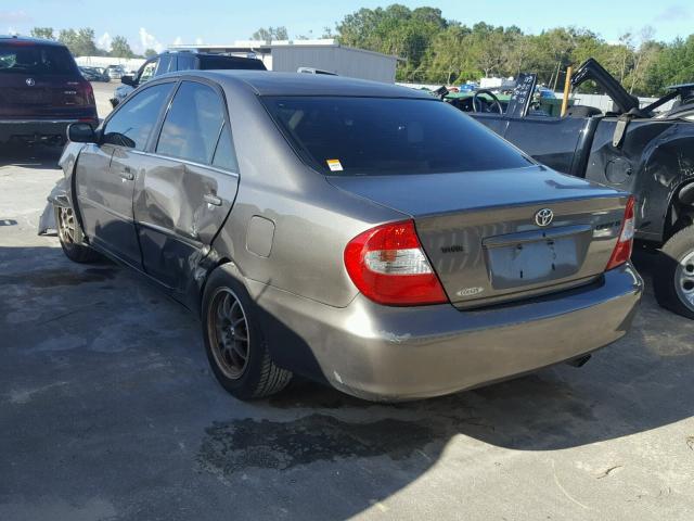 4T1BE30K63U752498 - 2003 TOYOTA CAMRY LE GRAY photo 3