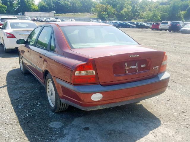 YV1TS94D1Y1081194 - 2000 VOLVO S80 RED photo 3