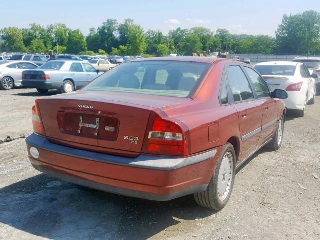 YV1TS94D1Y1081194 - 2000 VOLVO S80 RED photo 4