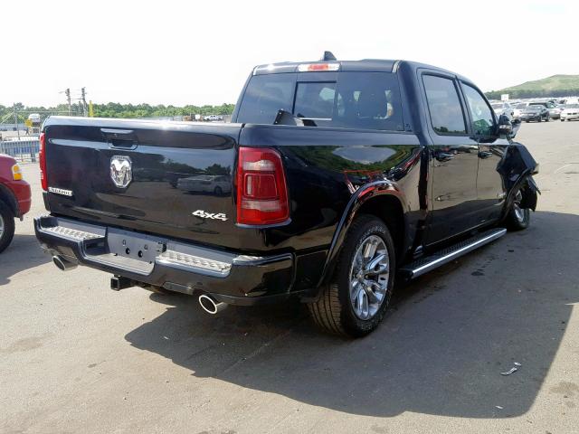 1C6SRFJT1KN867107 - 2019 RAM 1500 LARAM BLACK photo 4