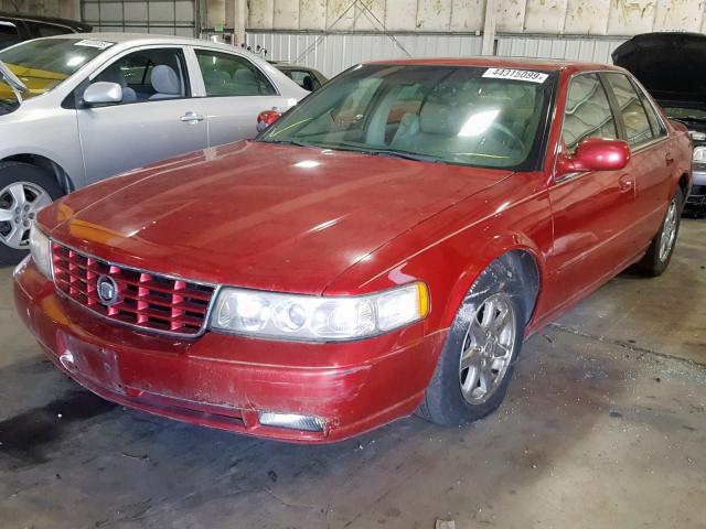 1G6KY5495WU916362 - 1998 CADILLAC SEVILLE ST RED photo 2