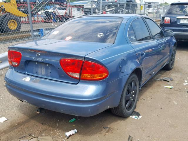 1G3NL52T7XC325903 - 1999 OLDSMOBILE ALERO GL BLUE photo 4