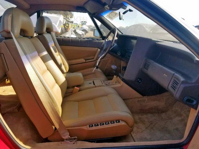 1G6VR3185KU102555 - 1989 CADILLAC ALLANTE RED photo 5