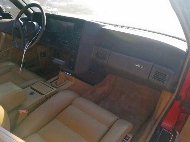 1G6VR3185KU102555 - 1989 CADILLAC ALLANTE RED photo 9