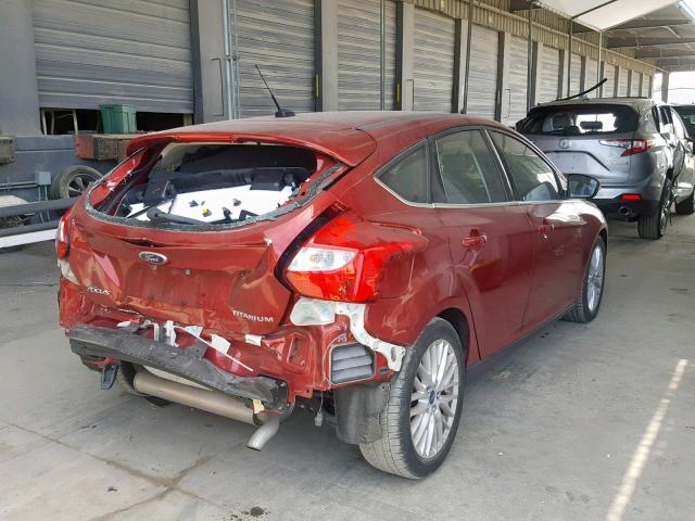 1FADP3N21EL423271 - 2014 FORD FOCUS TITA RED photo 4