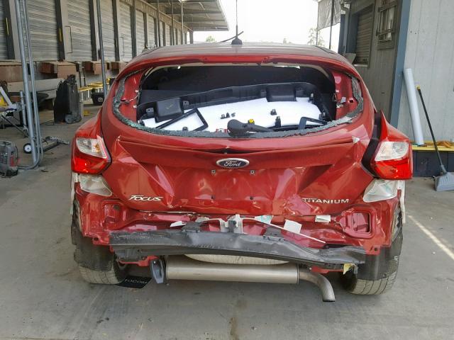 1FADP3N21EL423271 - 2014 FORD FOCUS TITA RED photo 9