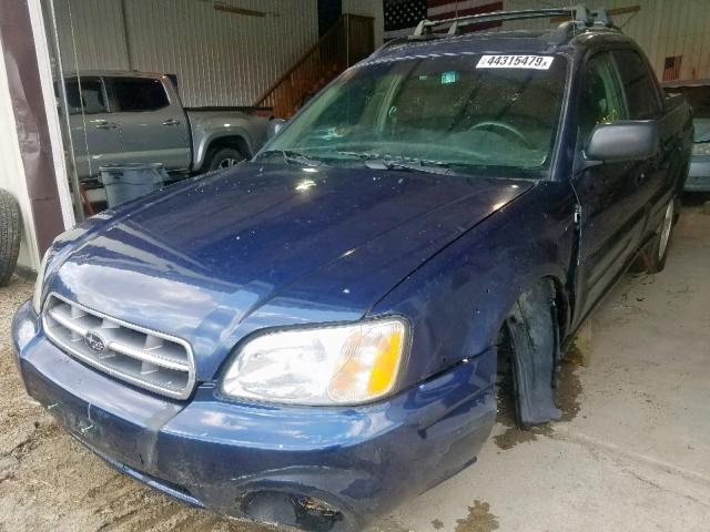 4S4BT62C647101823 - 2004 SUBARU BAJA SPORT BLUE photo 2