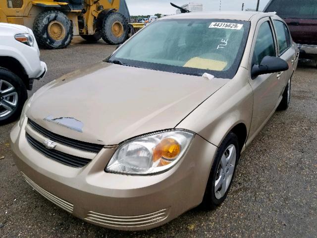 1G1AK52F057541165 - 2005 CHEVROLET COBALT GOLD photo 2