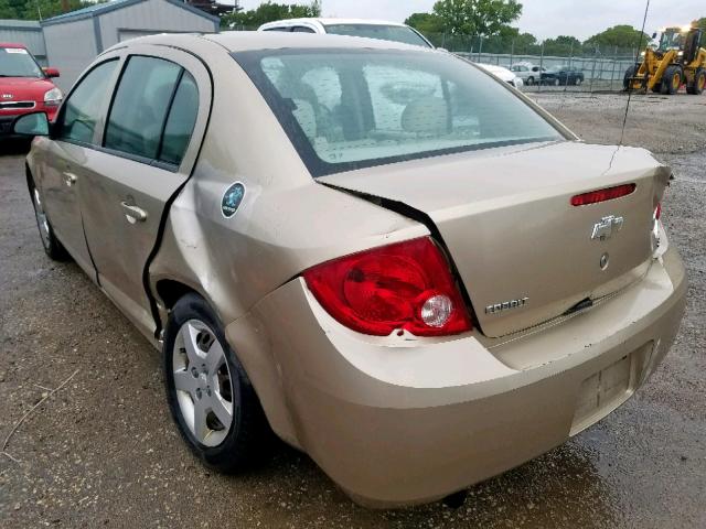 1G1AK52F057541165 - 2005 CHEVROLET COBALT GOLD photo 3