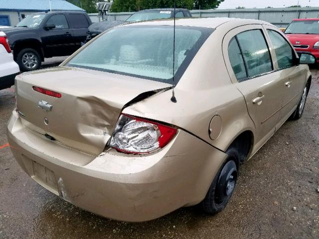 1G1AK52F057541165 - 2005 CHEVROLET COBALT GOLD photo 4