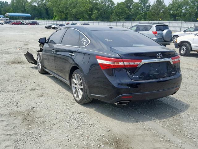 4T1BK1EB0FU189328 - 2015 TOYOTA AVALON XLE BLACK photo 3