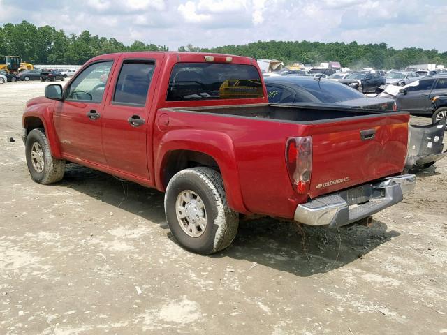 1GCDS136758238020 - 2005 CHEVROLET COLORADO BURGUNDY photo 3