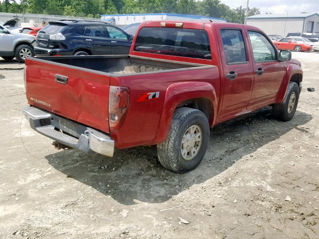 1GCDS136758238020 - 2005 CHEVROLET COLORADO BURGUNDY photo 4