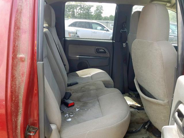 1GCDS136758238020 - 2005 CHEVROLET COLORADO BURGUNDY photo 6