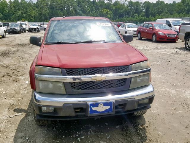 1GCDS136758238020 - 2005 CHEVROLET COLORADO BURGUNDY photo 9