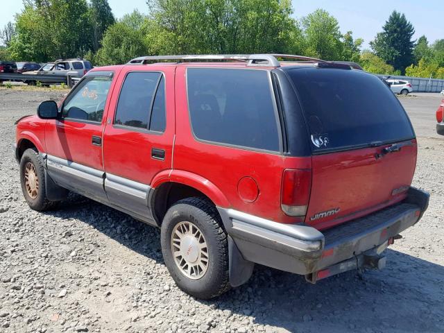 1GKDT13W3T2504618 - 1996 GMC JIMMY RED photo 3