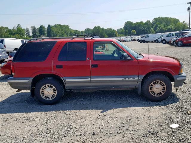 1GKDT13W3T2504618 - 1996 GMC JIMMY RED photo 9