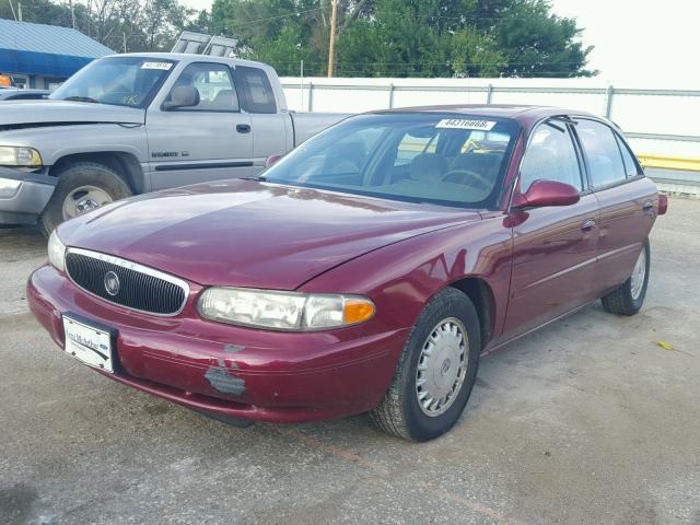 2G4WS52J851131899 - 2005 BUICK CENTURY CU MAROON photo 2