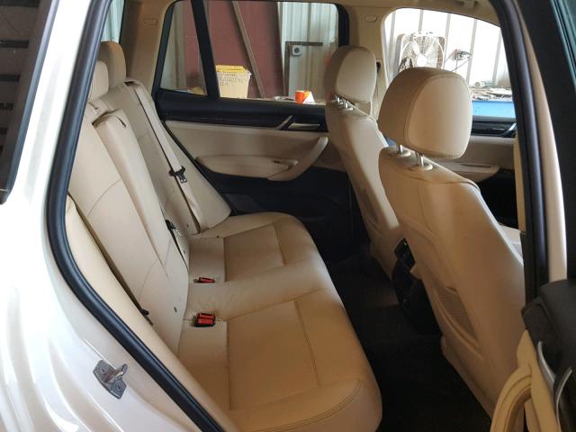 5UXWZ7C38H0V91476 - 2017 BMW X3 SDRIVE2 WHITE photo 6