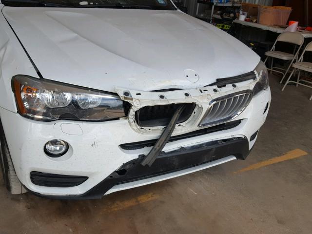 5UXWZ7C38H0V91476 - 2017 BMW X3 SDRIVE2 WHITE photo 9