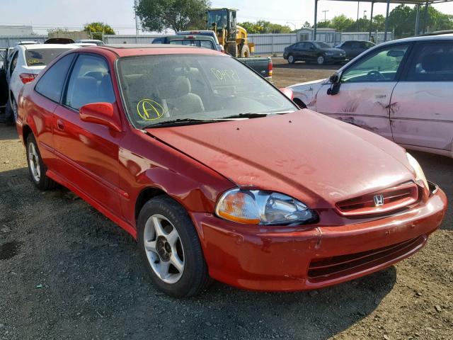 1HGEJ6220VL090522 - 1997 HONDA CIVIC DX RED photo 1