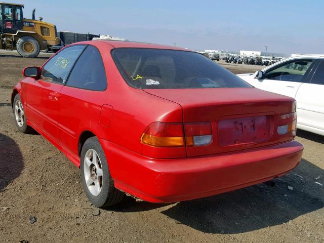 1HGEJ6220VL090522 - 1997 HONDA CIVIC DX RED photo 3