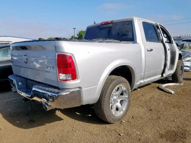 1C6RR7NM2GS337471 - 2016 RAM 1500 LARAM SILVER photo 4