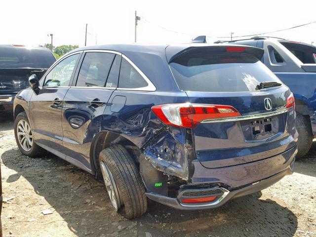 5J8TB4H54GL028621 - 2016 ACURA RDX TECHNO Կապույտ լուսանկար 3
