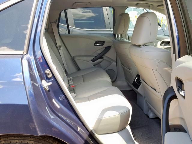 5J8TB4H54GL028621 - 2016 ACURA RDX TECHNO Կապույտ լուսանկար 6