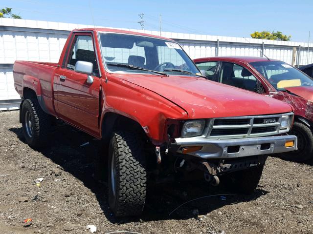 JT4RN63R8H0107668 - 1987 TOYOTA PICKUP RN6 RED photo 1