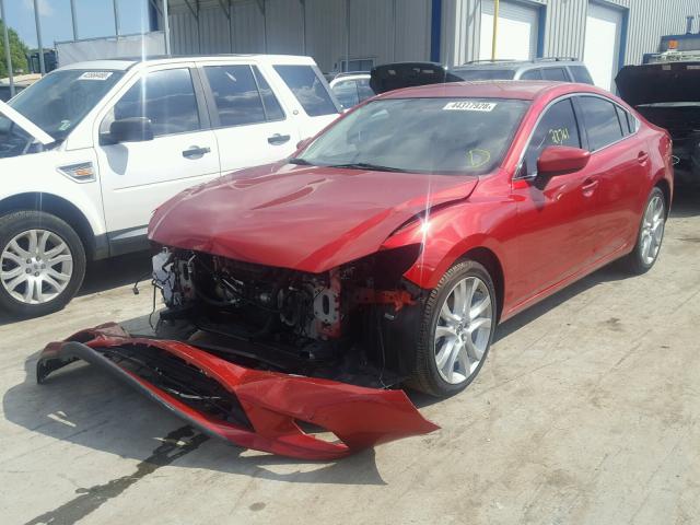 JM1GJ1V65E1162447 - 2014 MAZDA 6 TOURING RED photo 2