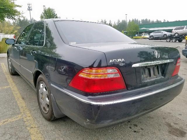 JH4KA9668YC013125 - 2000 ACURA 3.5RL BLACK photo 3