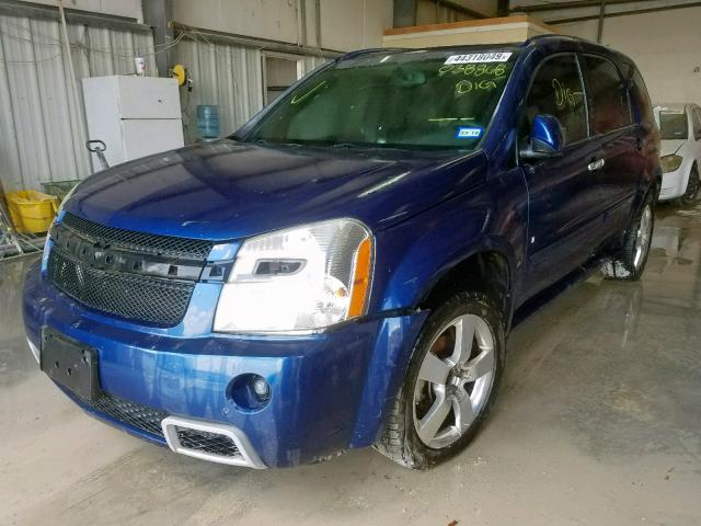 2CNDL537586038868 - 2008 CHEVROLET EQUINOX SP BLUE photo 2